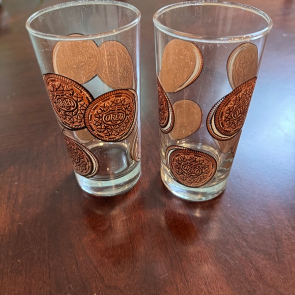 Set of 2 Vintage Oreo Cookie 12oz glass tumblers 5.5” - Picture 5 of 9